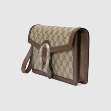 Load image into Gallery viewer, Gucci Dionysus GG Supreme Canvas Purse in Beige/Brown