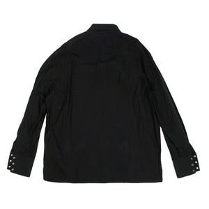 Gucci Cotton Popeline Button Down Shirt in Black