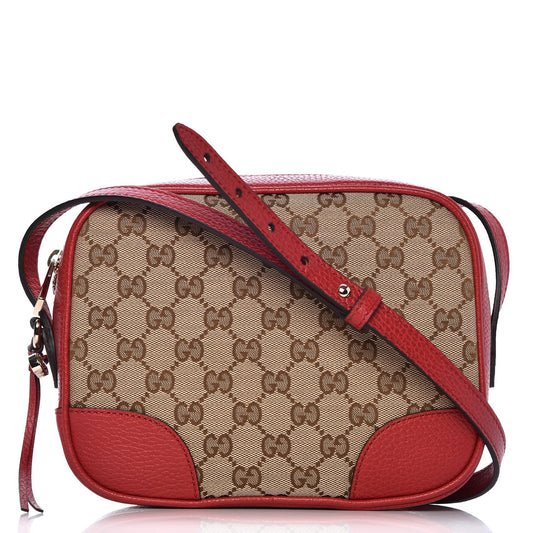 Gucci Canvas Supreme Camera Bag Red