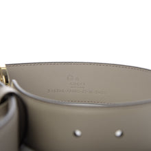 Load image into Gallery viewer, Gucci Interlocking GG Calfskin Belt in Lead Gray