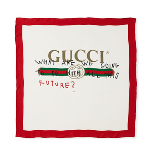 Gucci Future Foulard Scarf in White