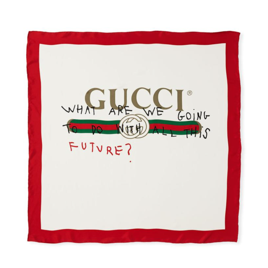 Gucci Future Foulard Scarf in White