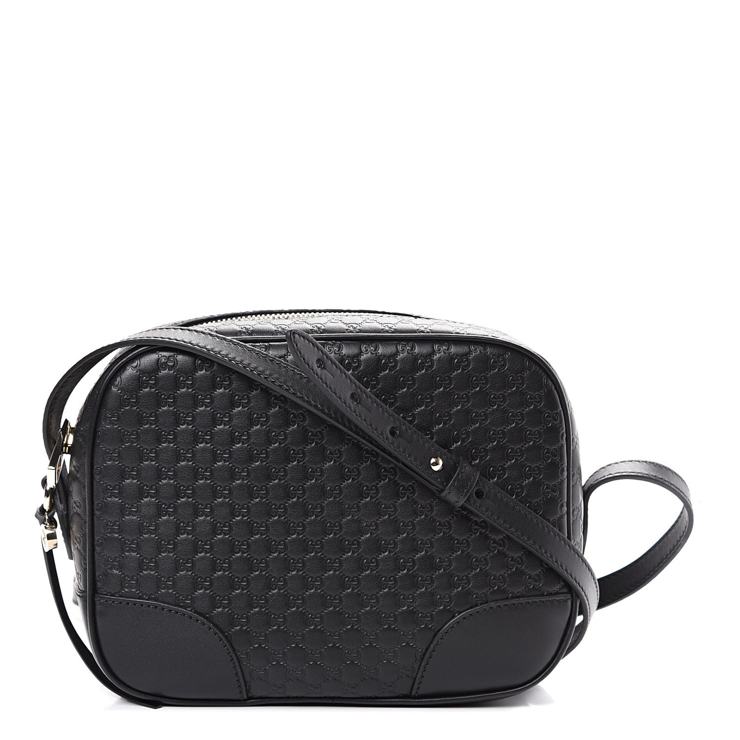 Gucci GG Microguccissima Leather Bree Camera Bag in Black