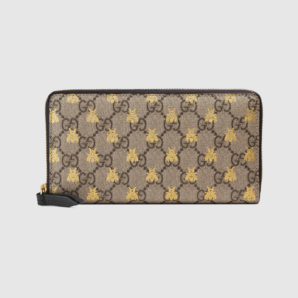 Gucci GG Supreme Bees Zip Around Wallet in Beige – Gavriel.us