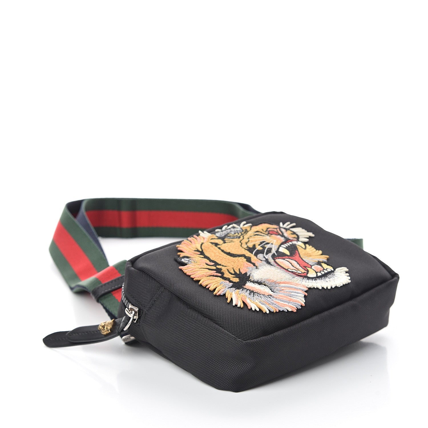 Gucci Embroidered Tiger Messenger Bag in Black – Gavriel.us