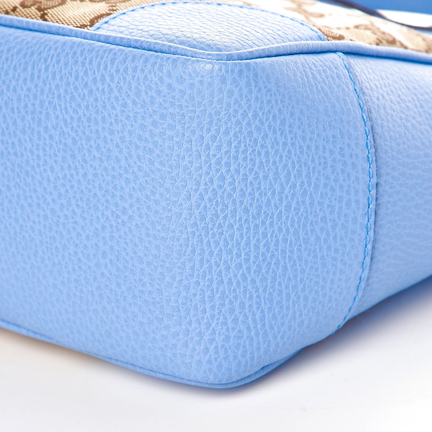 Gucci GG Canvas Small Bree Tote in Mineral Blue