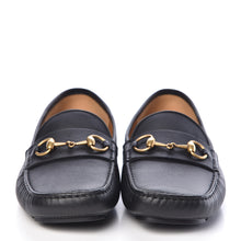 Load image into Gallery viewer, Gucci Calfskin Hebron Horse Bit Loafer Moccasins in Black