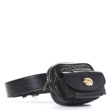Load image into Gallery viewer, Gucci Marina Morpheus Crackled Leather Belt Bag in Black