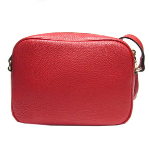 Gucci Leather Disco Bag in Red