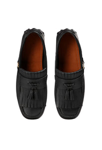 Gucci Men's Black Driving Shoe with Tassel