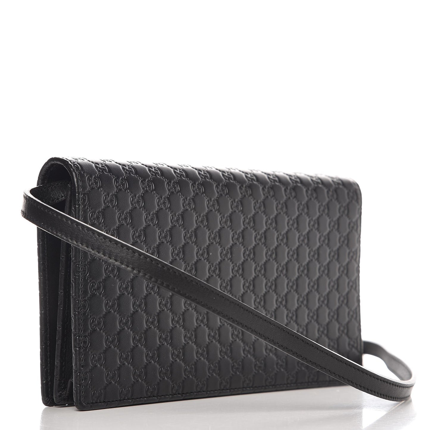 Gucci Microguccissima Leather Shoulder Bag in Black