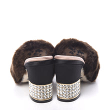 Load image into Gallery viewer, Gucci Mink Candy Embellished Mules in Black