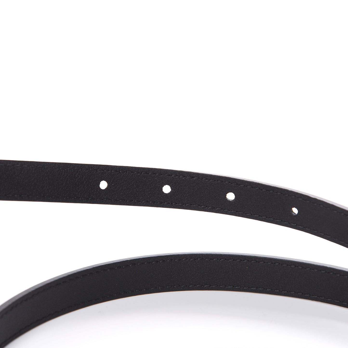 Gucci Leather Belt with Oval Enameled Buckle in Black