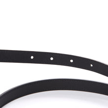 Load image into Gallery viewer, Gucci Leather Belt with Oval Enameled Buckle in Black