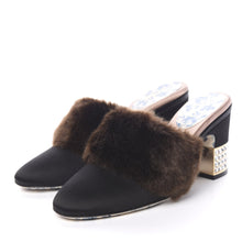 Load image into Gallery viewer, Gucci Mink Candy Embellished Mules in Black