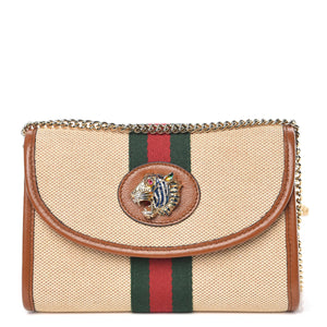 GUCCI Padlock Mini Bag in Black Leather and Canvas