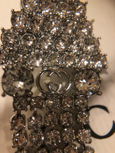 Load image into Gallery viewer, Gucci Crystal Embellished Long Single Earring in Silver