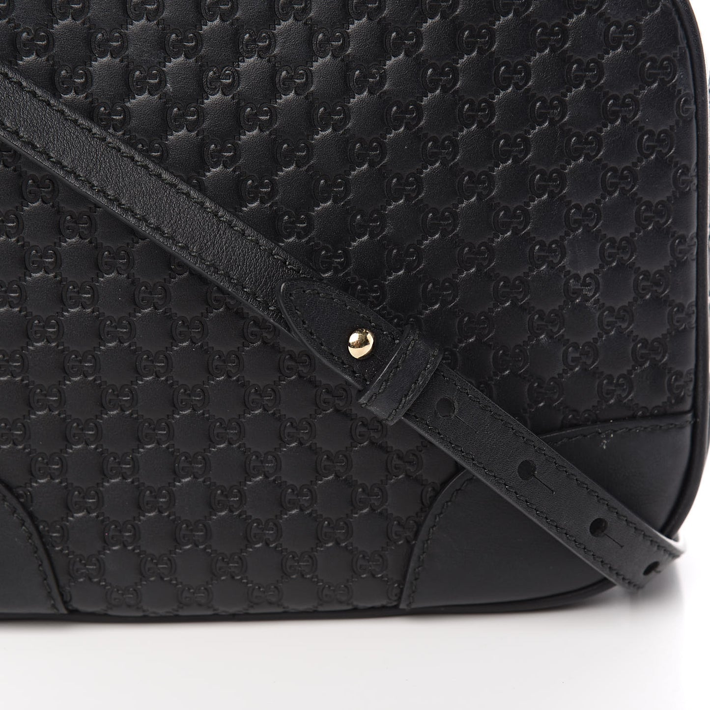 Gucci GG Microguccissima Leather Bree Camera Bag in Black