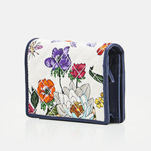 Load image into Gallery viewer, Gucci Trapuntata Floral-print Faille Cardholder in Navy