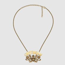 Load image into Gallery viewer, Gucci Magnetismo Crystal Necklace in Gold