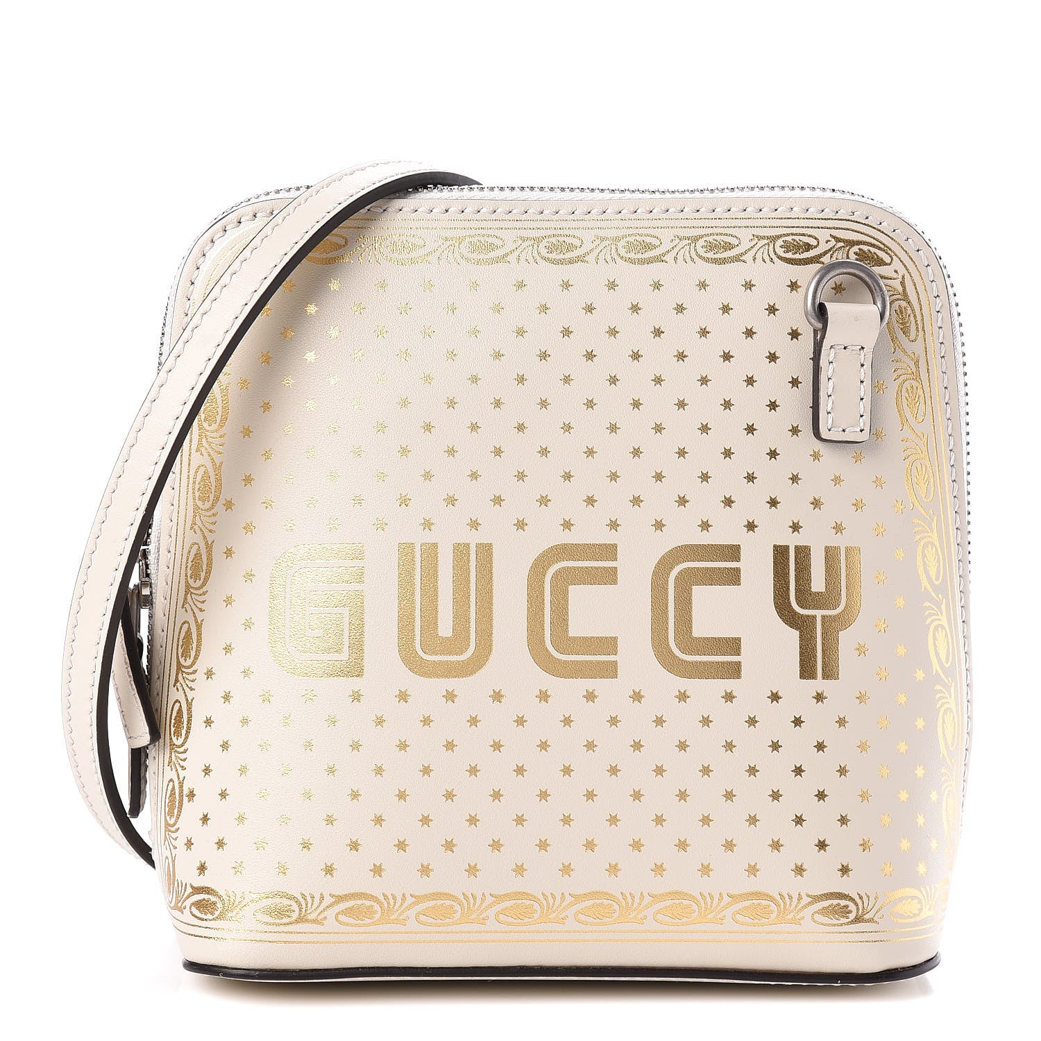 Gucci Moon Stars Mini Guccy Shoulder Bag in Steller White