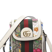 Load image into Gallery viewer, Gucci Ophidia Flora GG Crossbody Shoulder Bag in White