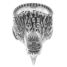 Load image into Gallery viewer, Gucci Anger Forest Eagle Head Ring In Sterling Silver