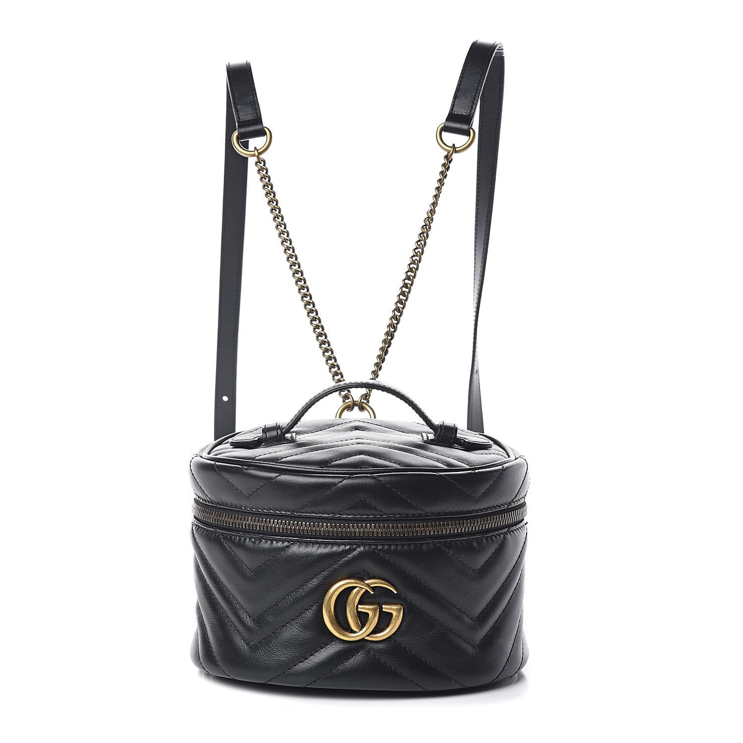 Gucci GG Marmont Matelasse Mini Backpack in Black