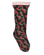 Load image into Gallery viewer, Gucci Strawberry Horse-bit Pattern Socks in Black