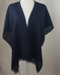 Salvatore Ferragamo Gancio Scarf in Navy Blue