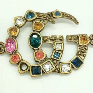 Gucci GG Marmont Crystal Bracelet in Gold