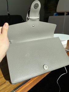 Gucci Dionysus Leather Purse in Gray