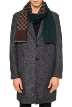 Load image into Gallery viewer, Gucci GG Reversible Wool Scarf in Green