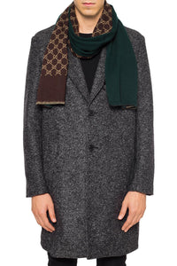 Gucci GG Reversible Wool Scarf in Green