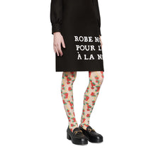 Load image into Gallery viewer, Gucci Strawberry Logo Horse-bit Tights in White