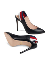 Load image into Gallery viewer, Gucci Sylvie Leather Slingback Pumps in Black