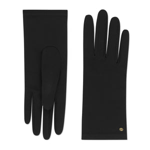 Gucci GG Viscose Cady Gloves in Black