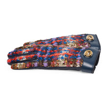 Load image into Gallery viewer, Gucci Tweed Gloves With Interlocking G In Blue