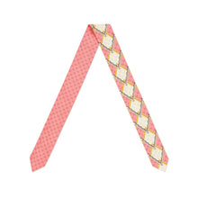 Load image into Gallery viewer, Gucci Snake and Rhombus Print Neck Bow in Pink