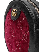 Load image into Gallery viewer, Gucci GG Velvet Round Shoulder Bag in Red