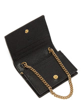 Load image into Gallery viewer, Gucci Zumi Horse-bit Card Case on a Chain in Black