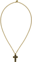 Load image into Gallery viewer, Gucci Enameled Medium Cross Necklace in Gold