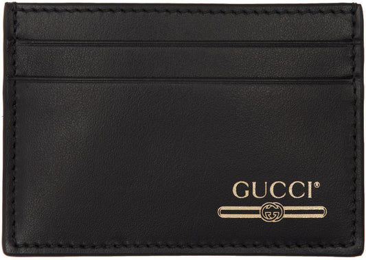 Gucci GG Logo Card Holder in Black