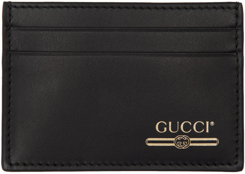 Gucci GG Logo Card Holder in Black