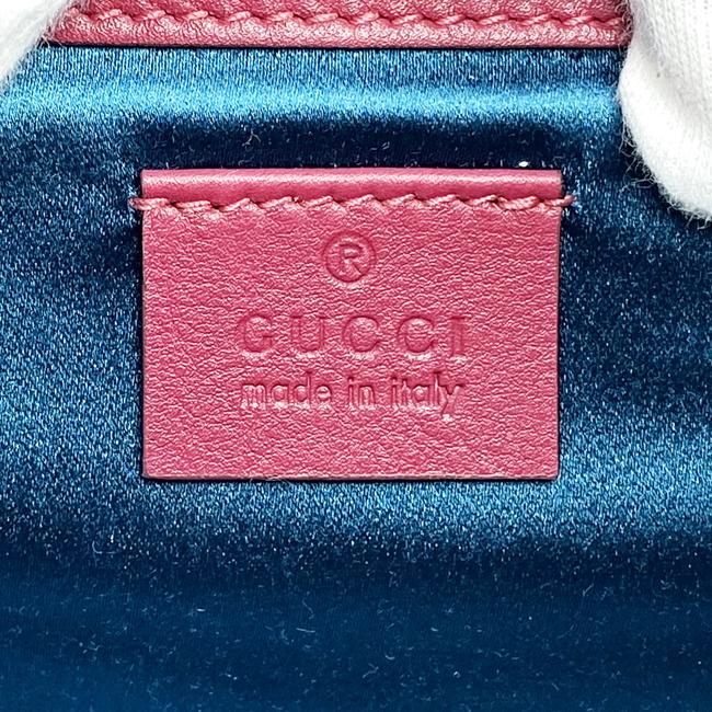 Womens Designer Gucci Pink Leather Crystal Embellished Wallet Purse - blue  at 1stDibs