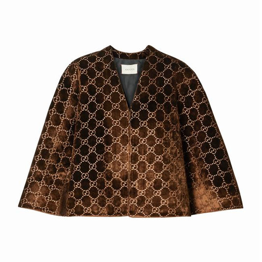Gucci Interlocking GG Velvet Cape