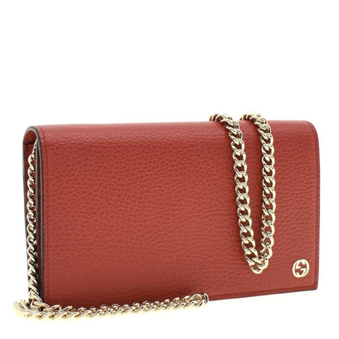 Gucci Crossbody Wallet on a Chain in Red