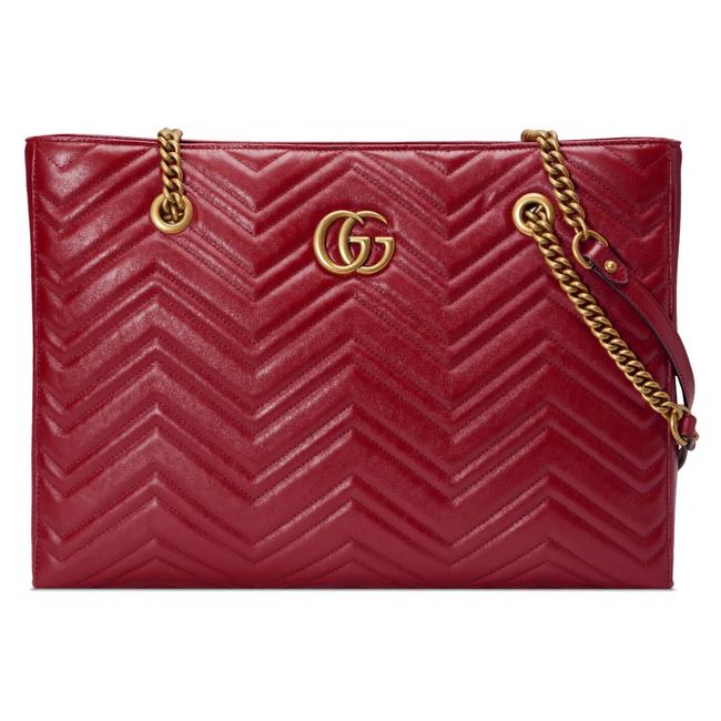 Gucci Horsebit 1955 bag in red and blue textured leather - Gaja Refashion