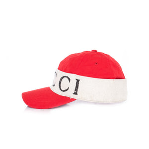 Gucci Wrap Baseball Hat with Headband in Red