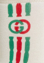 Load image into Gallery viewer, Gucci Technical Mini Trilly Tennis Socks in White